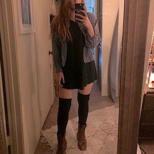 Brandy Melville black baby doll cotton mini Dress